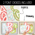 Spring Fresh Start Bulletin Board, Posters, A-Z Letters, and Google Slides Templates Bundle - Seasonal Classroom Decor